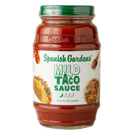 Spanish Gardens Mild Taco Sauce (6 Pack) — Mild Sauce, 11.5 oz, 6 Count ...