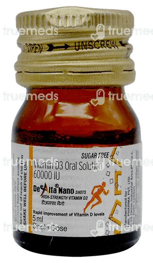 De Alfa Nano Shot Sugarfree Oral Solution 5 Ml - Uses, Side Effects ...