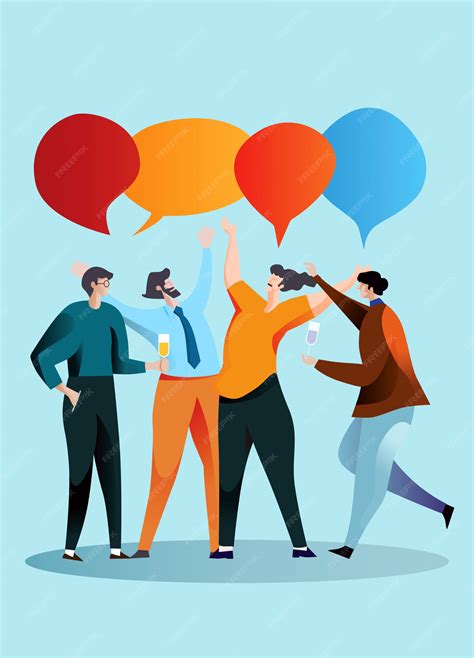 Business meeting and discussion with teamwork | Premium Vector