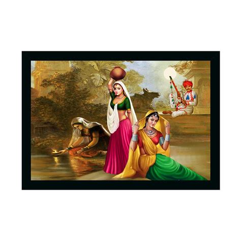 Dharvika Innovations Rajasthani Paintings for Living room | Rajasthani ...