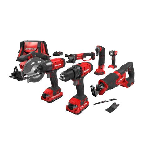 Craftsman V20 Power Tool Combo Kit 7 Tool Cordless Power | Desertcart INDIA