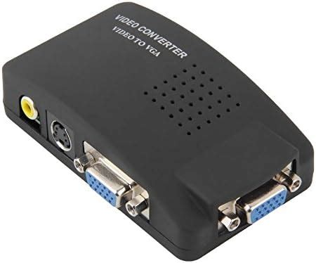 LipiWorld® TV AV S Video RCA Composite to VGA PC Monitor Converter ...