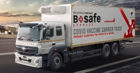 Daimler Trucks unveils BharatBenz reefer truck to move Covid vaccines ...