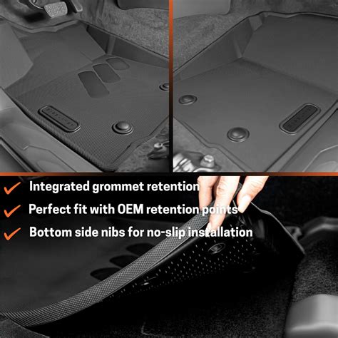 2024–2026 Toyota Tacoma Floor Mats | BaseLayer All-Weather Liners