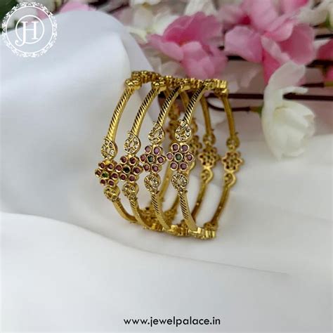 Exquisite Premium Quality Microplated Stone Bangles JH4951 – Jewel Palace