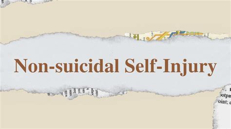 Non-suicidal Self-Injury : Rasa Lega Melalui Rasa Sakit