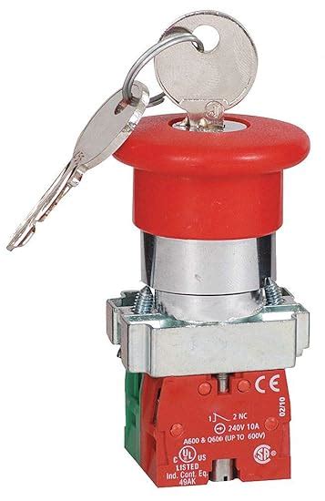 Mushroom Emergency Stop Push Button Actuator Self locking Push Button ...