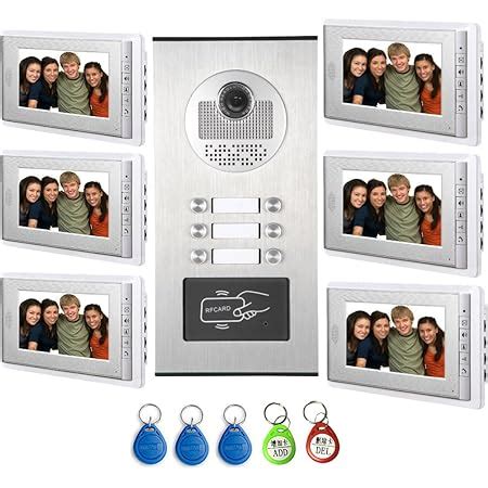 Buy AMOCAM Video Intercom Entry System, Wired 7 LCD Monitor Video Door ...