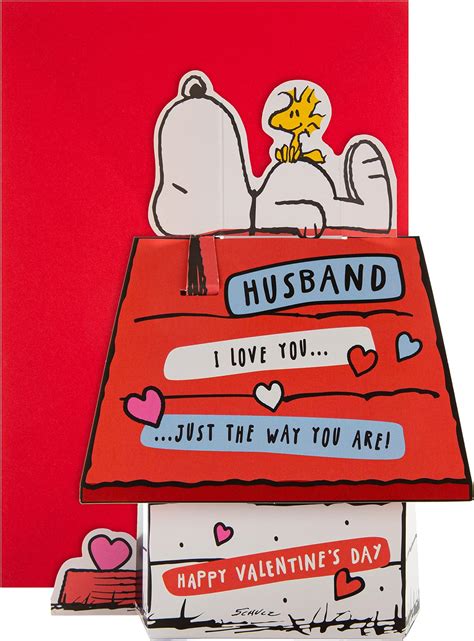 Amazon.com : Hallmark Valentine's Day Card for Husband - 3D Peanuts ...