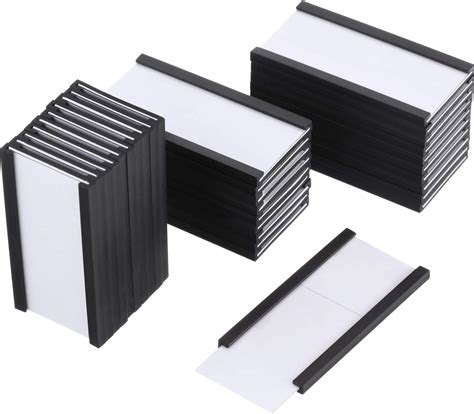 Brandclub - Outus 30 Pack Magnetic Label Holders 1 x 2 Inch with White ...