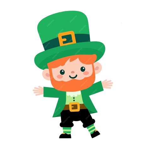 Premium Vector | Cute leprechaun illustration st patricks day clipart