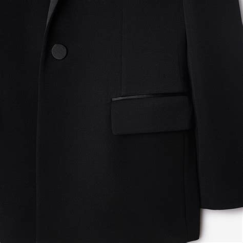 Wool Tuxedo Jacket in Black - Women | Burberry® Official