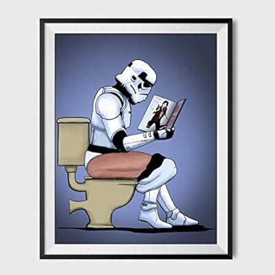 Buy SUATMM Stormtrooper On The Toilet Poster Stormpooper Online at ...