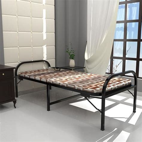 Honey Touch Folding Bed | Metal Single Size For Sleeping Guest Bed ...