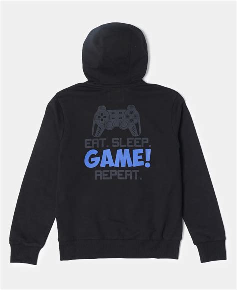 Buy Boy's Super Combed Cotton French Terry Graphic Printed Hoodie ...