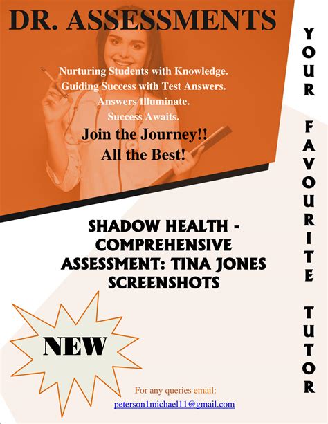 SOLUTION: Shadow health comprehensive assessment tj screenshots - Studypool