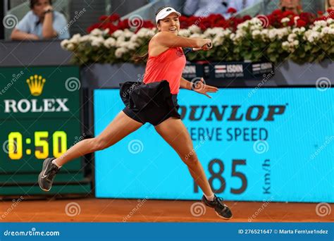 Madrid, Spain- April 29,2023: Tennis Match between Camila Osorio and ...