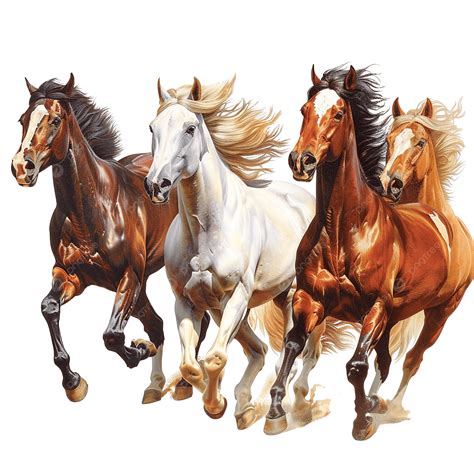 Group Of Seven Horses Running, Horse, Seven, Running PNG Transparent ...
