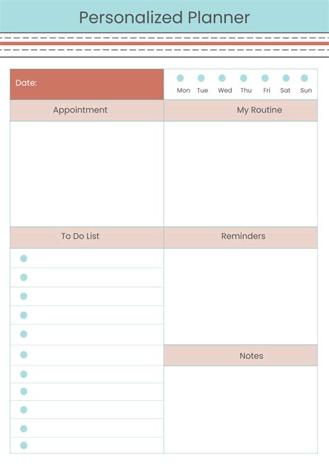 Image result for Planner Template