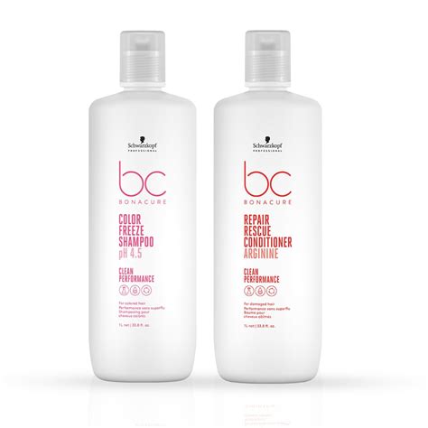 Schwarzkopf Professional Bonacure pH4.5 Color Freeze Shampoo, 1L and ...