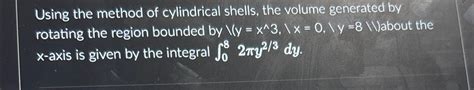 Image result for Volume by Cylindrical Shells Example