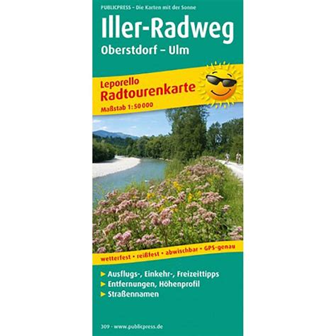 Buy Iller cycle path, cycle tour map 1:50,000 Book Online at Low Prices ...
