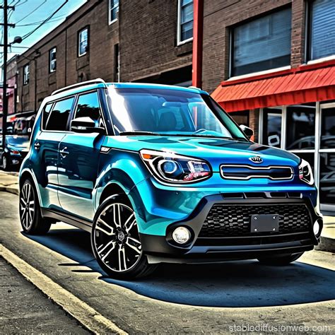 2017 Kia Soul with Custom Black Wheels | Stable Diffusion Online