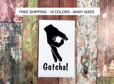 Gotcha! Hand Circle Game Vinyl Decal Sticker | For | Ubuy India