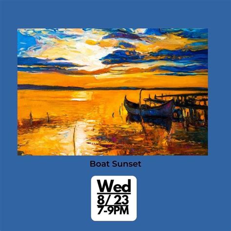 Paint & Taste along Art with Alejandro "Boat Sunset", Heritage ...