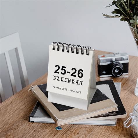 2025-2026 Desk Calendar Desktop Mini Desk Calendar Portable Calendar ...