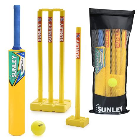 Buy SUNLEY Plastic Cricket kit for All Age Groups and Sizes (1 Piece ...