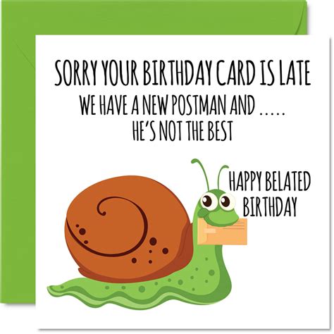 Happy Belated Birthday Ecard Funny