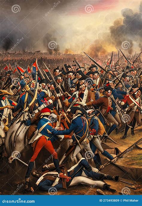 French Revolutionary Wars Ca 1800. Fictional Battle Depiction ...