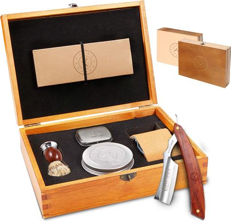 Amazon.com: Naked Armor Straight Razor Kit with Shaving Scuttle Mug ...