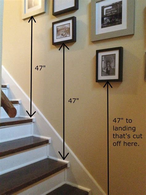 How to hang pictures in stairwell | Staircase wall decor, Stairway ...
