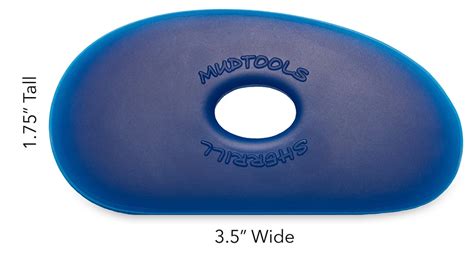 Buy Shape 1 Polymer Rib Blue Firm for Ceramic Studios & Schools ...