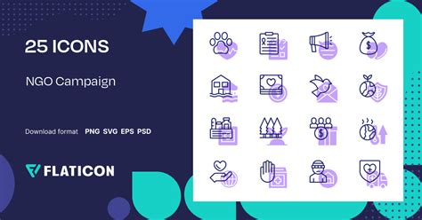 Ngo campaign 아이콘 패키지 | Lineal Color | 25 .SVG 아이콘