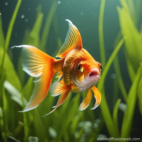 Goldfish Fixing a Head | Stable Diffusion Online