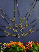 Cursive Letter Mangalsutras | A-Z Alphabets Customized Design | DDR ...