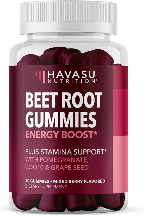 Amazon.com: Beet Root Gummies with COQ10 Energy Supplement - Nitric ...