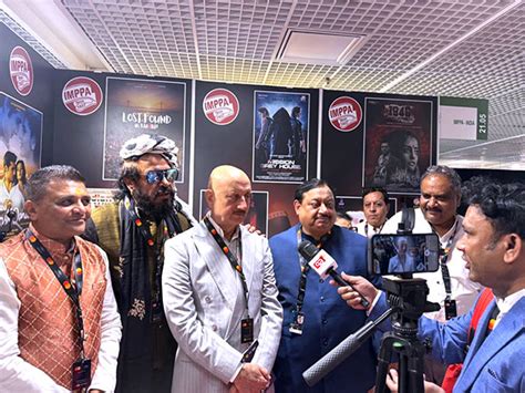 Shekhar Kapur and Anupam Kher inaugurate IMPPA stall at the 78th Cannes ...