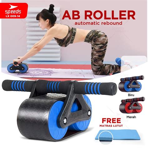 Jual SPEEDS Ab Roller Double Wheel Ab Wheel Alat Latihan Otot Perut ...
