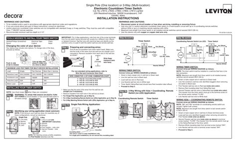 Image result for How to Install Leviton Timer Switch