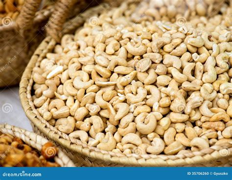 Cashew Nuts on the Market stock photo. Image of objects - 35706260