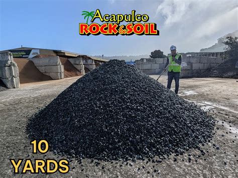 Cubic Yard Visual Guide — Acapulco Rock and Soil Topsoil and Gravel in ...