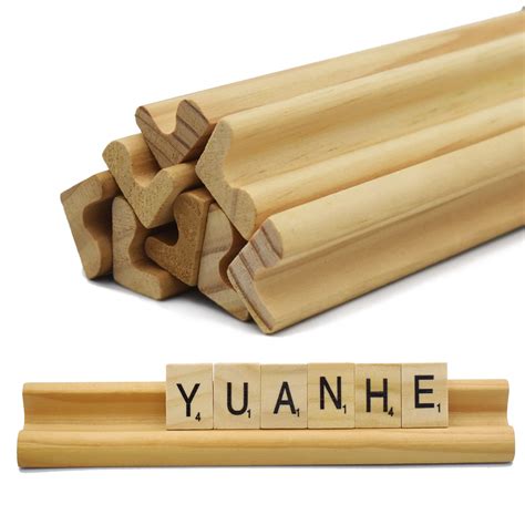 Snapklik.com : Yuanhe Scrabble Letter Tile Holders - Wooden Scrabble ...