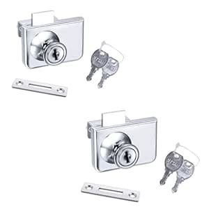 JAUHAR Multipurpose Drawer and Almirah Lock | 23 MM Silver Double Door ...
