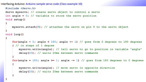 Coding Servo Arduino 的图像结果