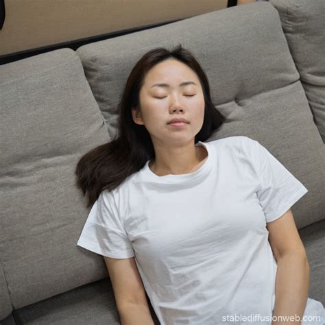 Japanese Woman Sleeping Comfortably | Stable Diffusion Online