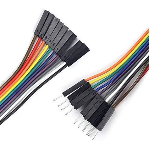 Buy Breadboard Alligator Clip Jumpers - Gator to Male and Female Jumper ...